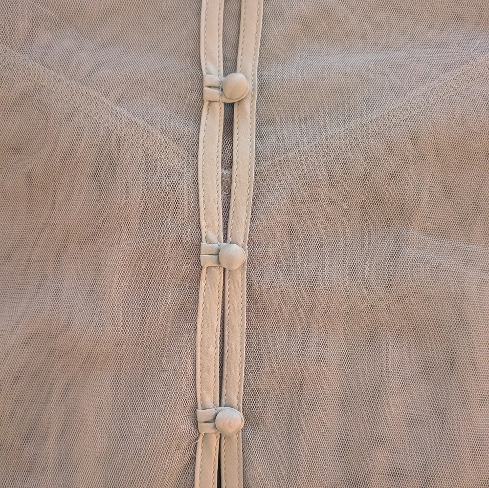 H&M Sheer Ruffle Blouse - Light Green - Picture 4 of 5